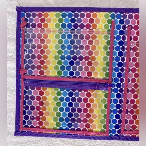 Vintage Lisa Frank  Tri Fold Portfolo With Handles - Picture 3 of 15